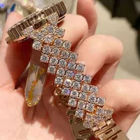 ساعة للنساء ساعات 2023 أفضل بيع المنتجات الفاخرة ساعة ماركة فاخرة Reloj Mujer سوار ساعة مجموعة الماس الصلب الفرقة - الصورة 4